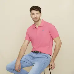 LA MARTINA - Polera Manga Corta Cuello Pique Hombre