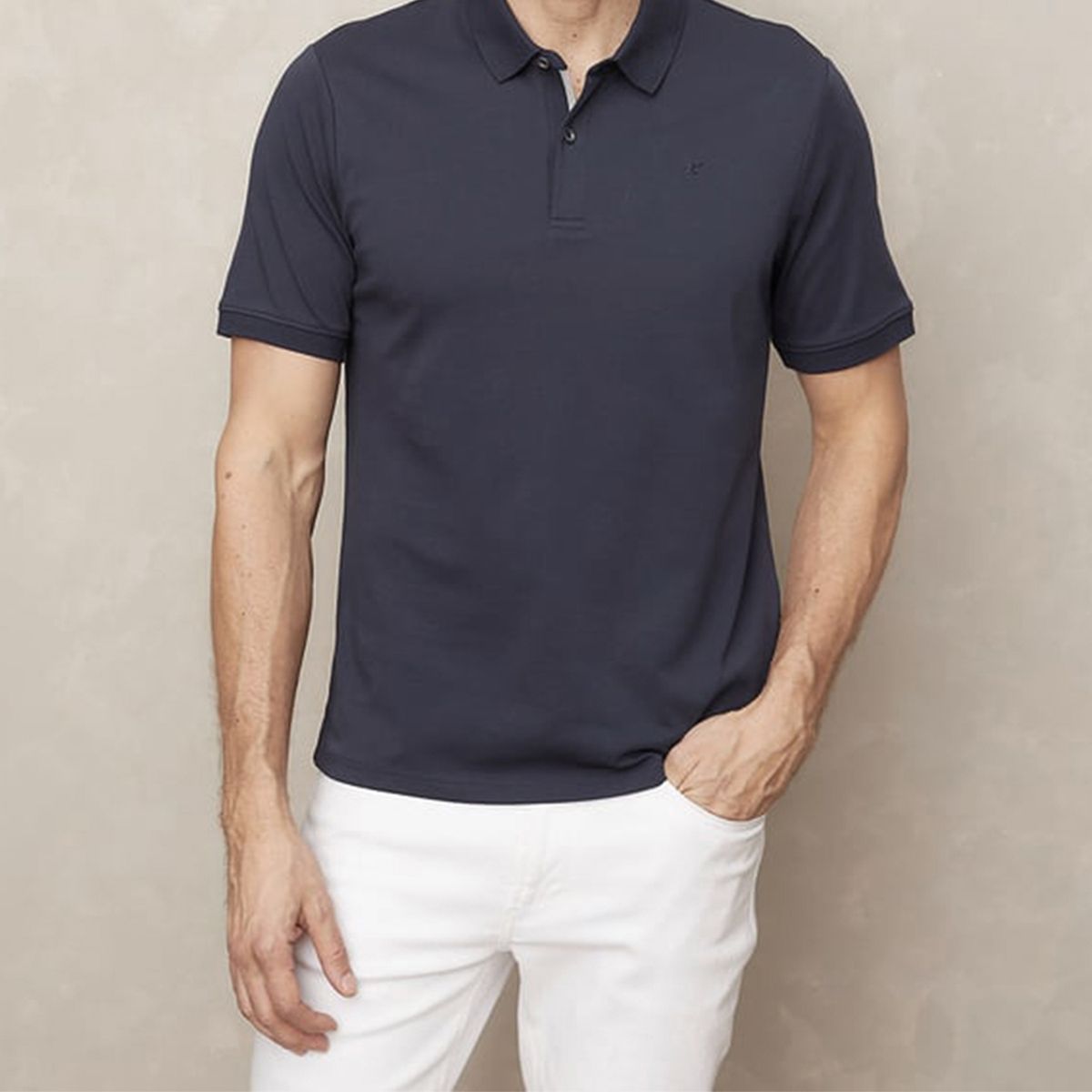 WOLF&HANK - Polera Manga Corta Cuello Polo Algodón Hombre Wolf&Hank