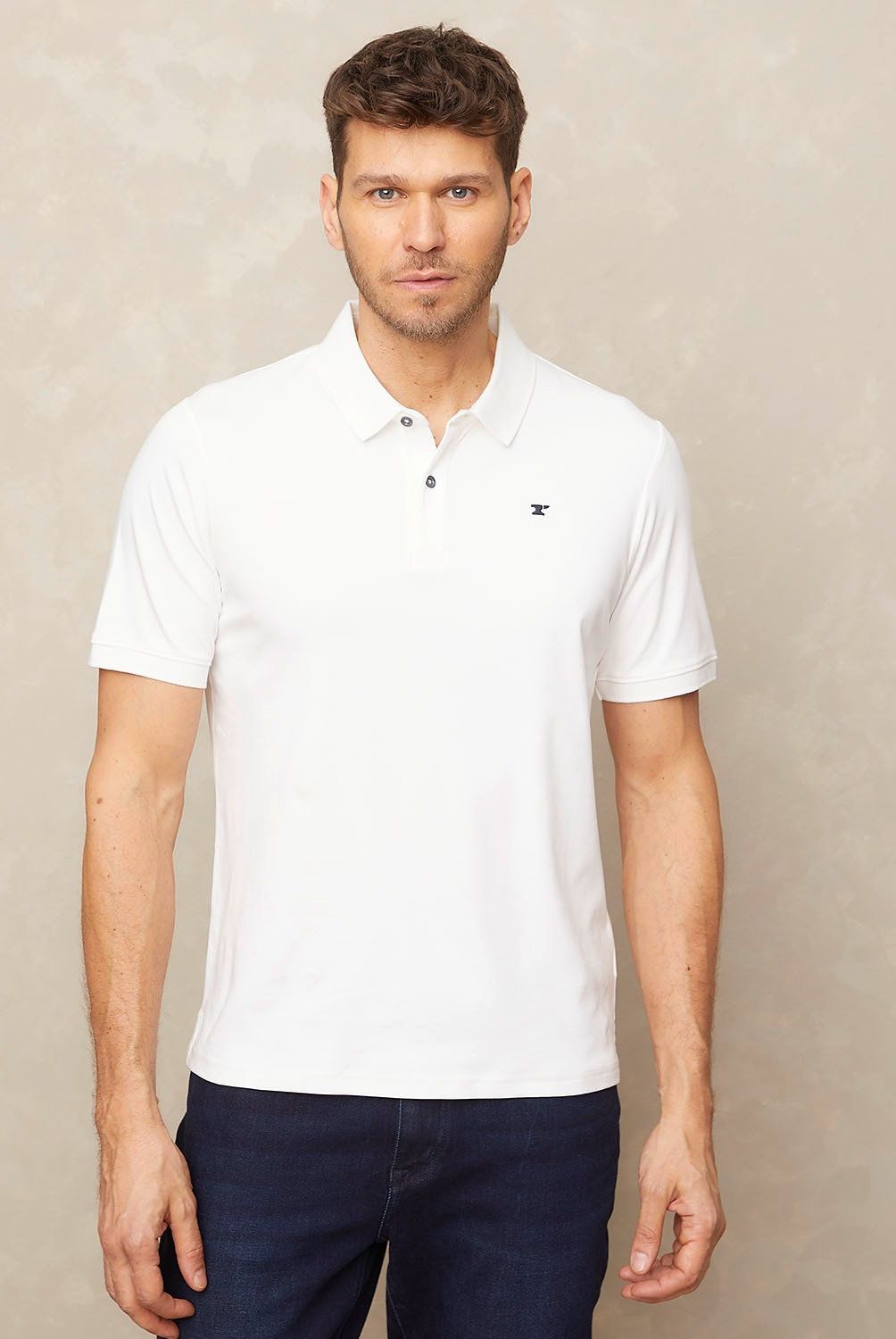 WOLF&HANK - Polera Manga Corta Cuello Polo Algodón Hombre Wolf&Hank