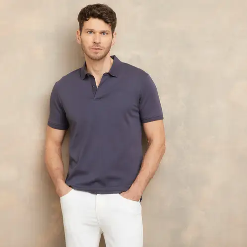WOLF&HANK - Polera Manga Corta Cuello Polo Algodón Hombre
