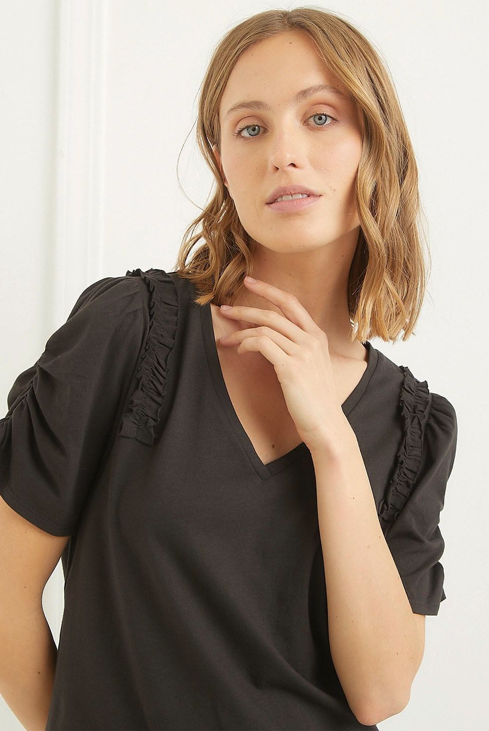 BASEMENT - Polera Manga Corta Mujer Basement