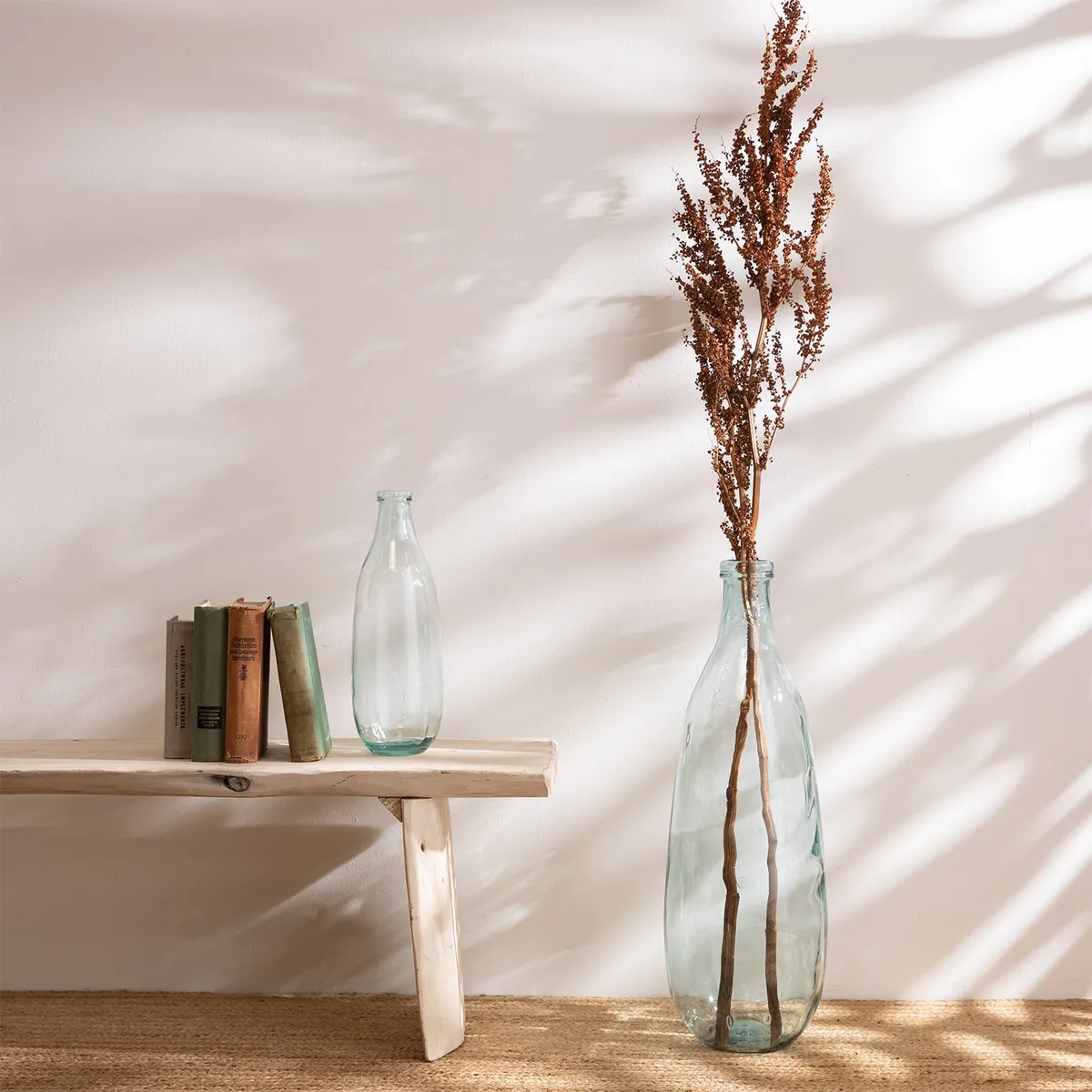 CASA CANTABRIA - Florero Transparente 25X75Cm Casa Cantabria