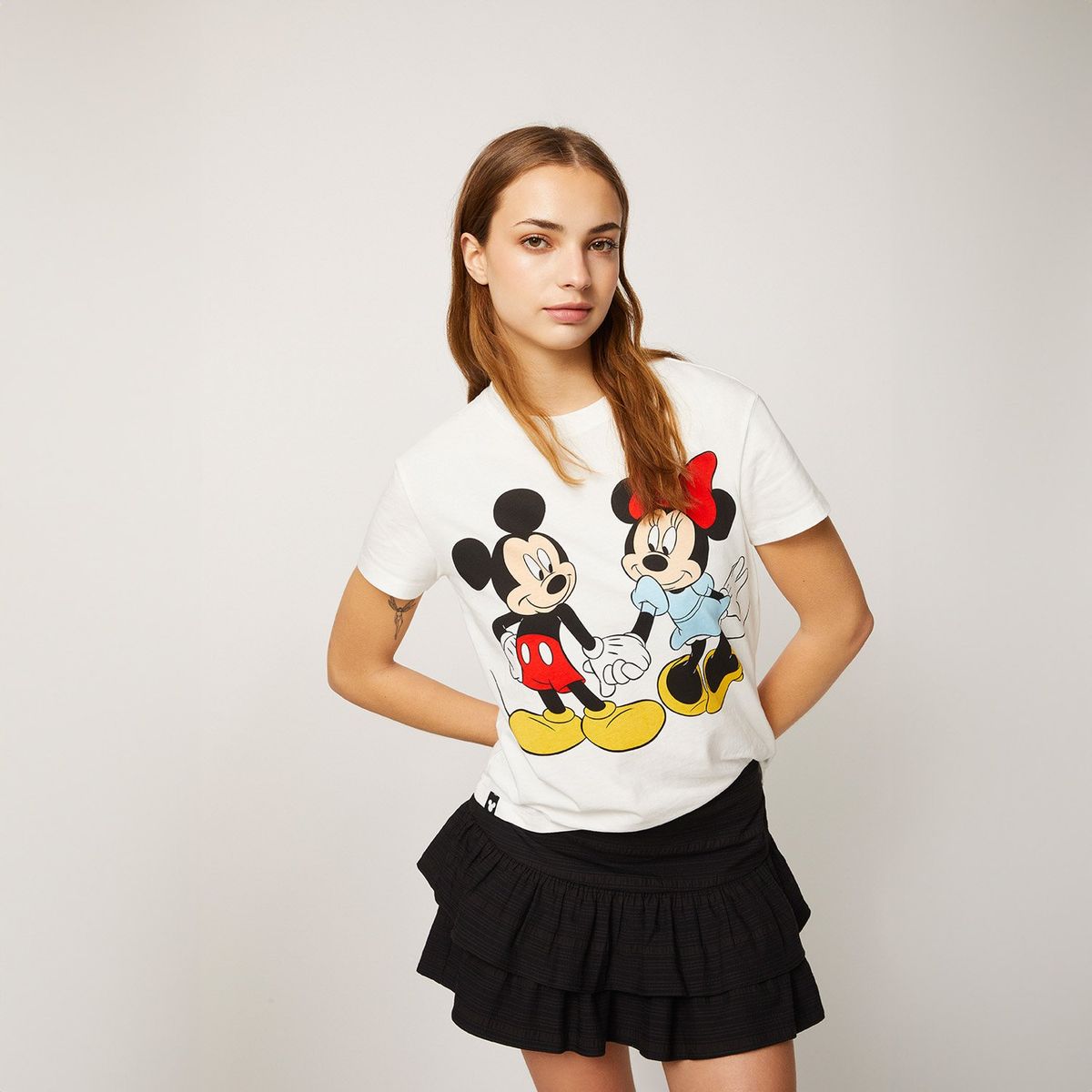 SYBILLA - Polera Casual Mujer Manga corta Algodón