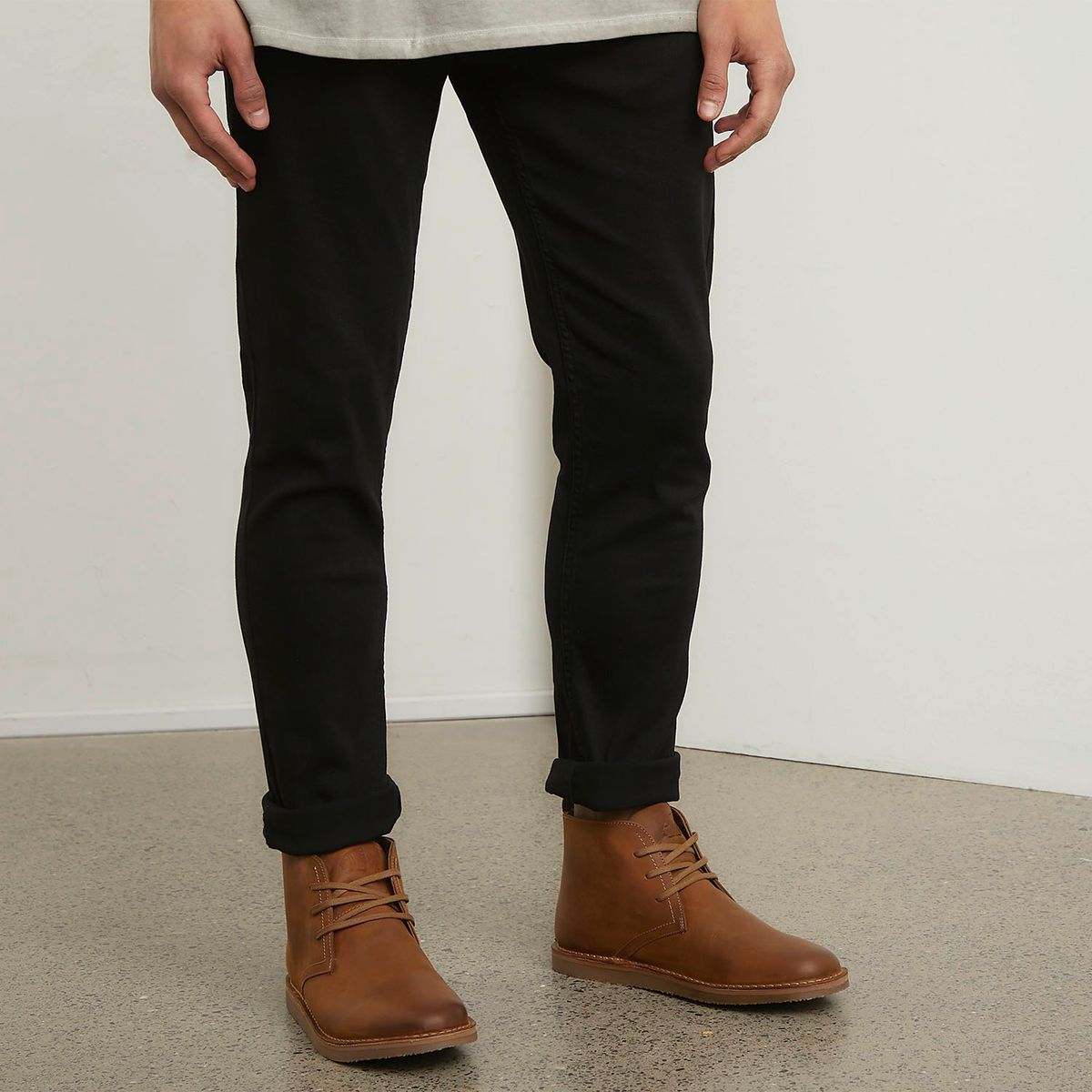 AMERICANINO - Botín Americanino De Cuero Café Para Hombre