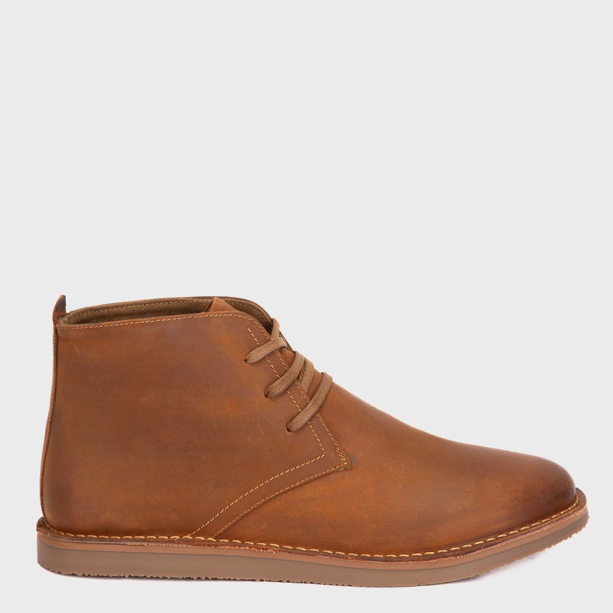 AMERICANINO - Botín Americanino De Cuero Café Para Hombre