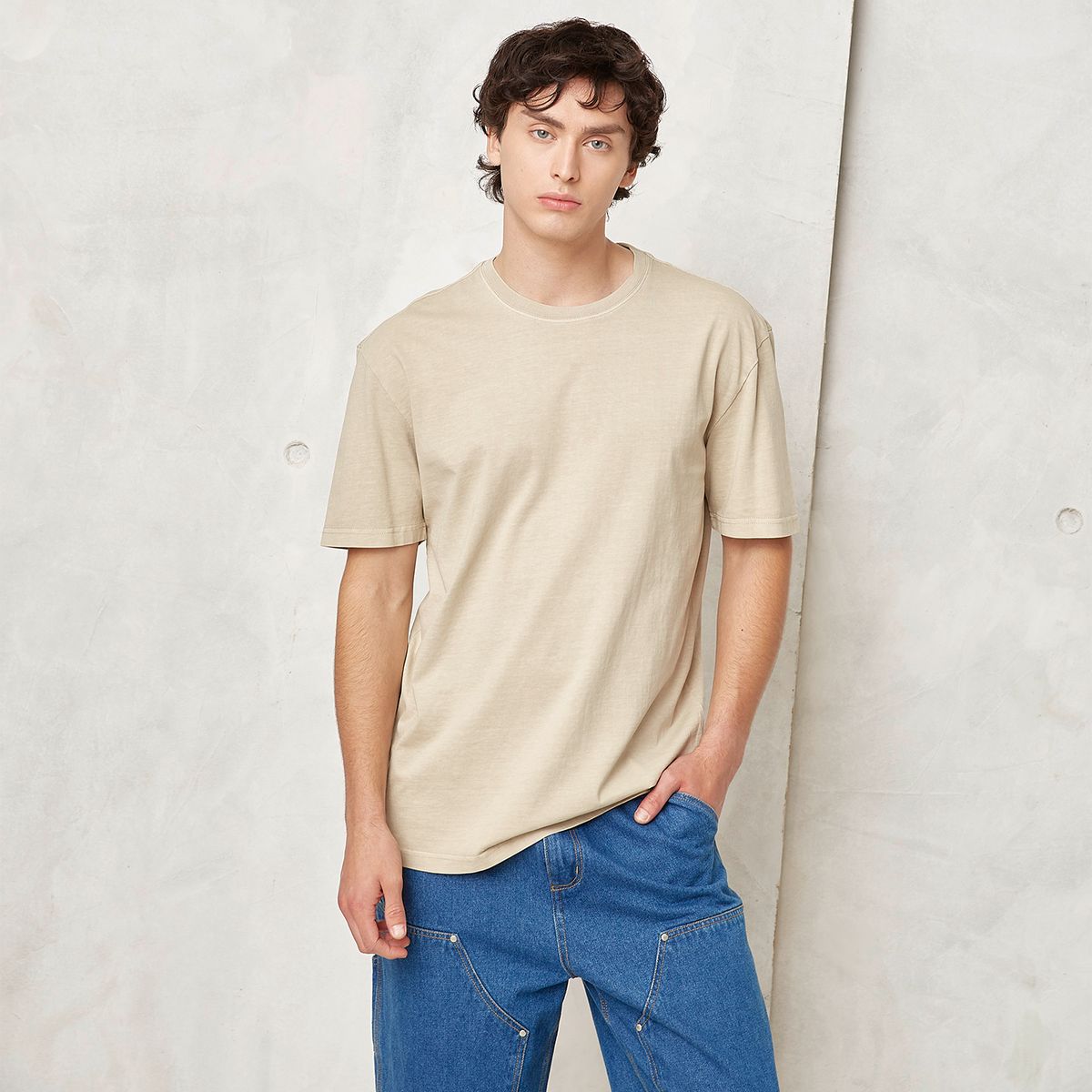 BEARCLIFF - Polera Bearcliff Manga Corta Relaxed Fit Hombre Algodón