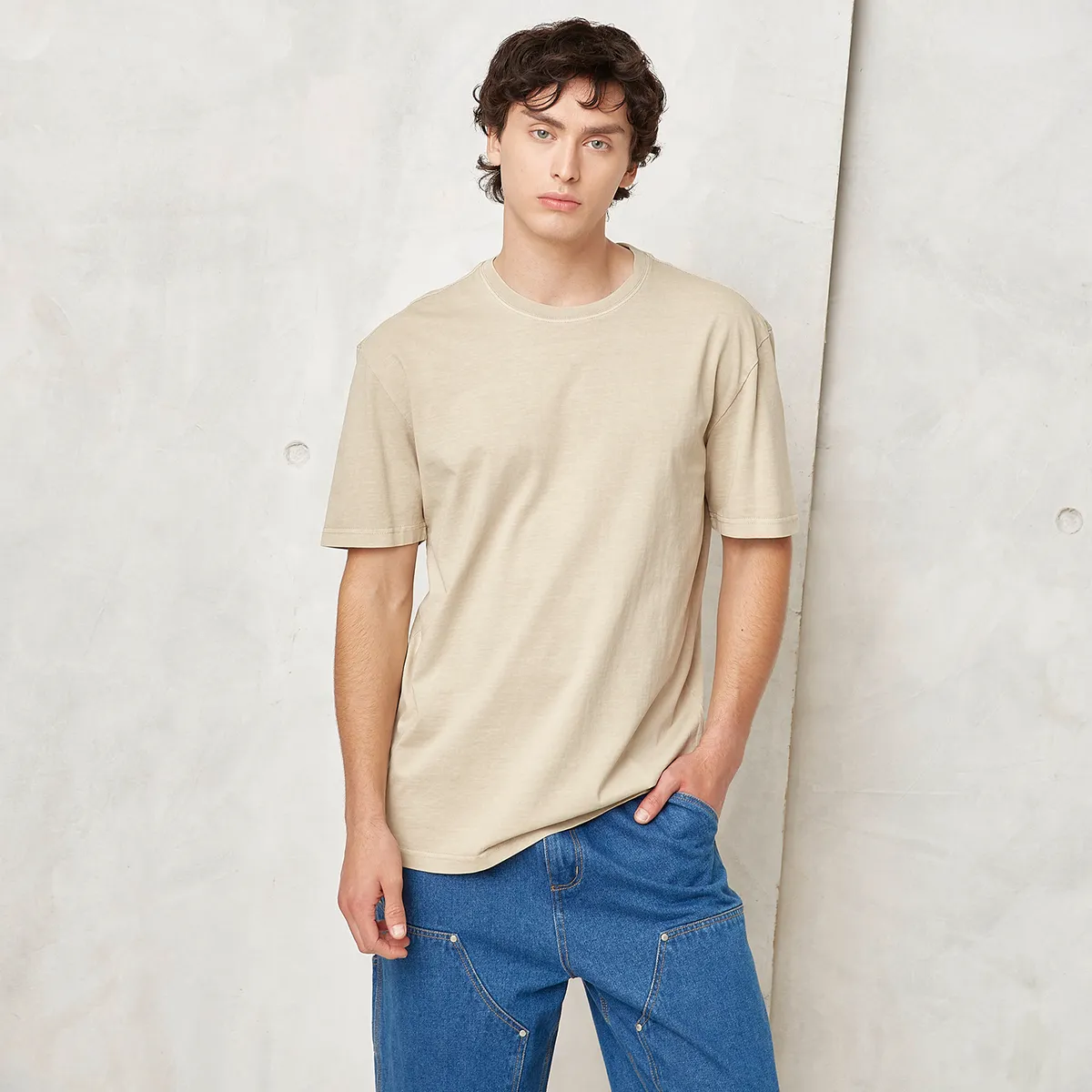 BEARCLIFF - Polera Bearcliff Manga Corta Relaxed Fit Hombre Algodón