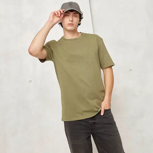 BEARCLIFF - Polera Manga Corta Relaxed Fit Hombre Algodón