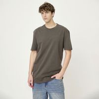 Polera Manga Corta Relaxed Fit Hombre Algodón