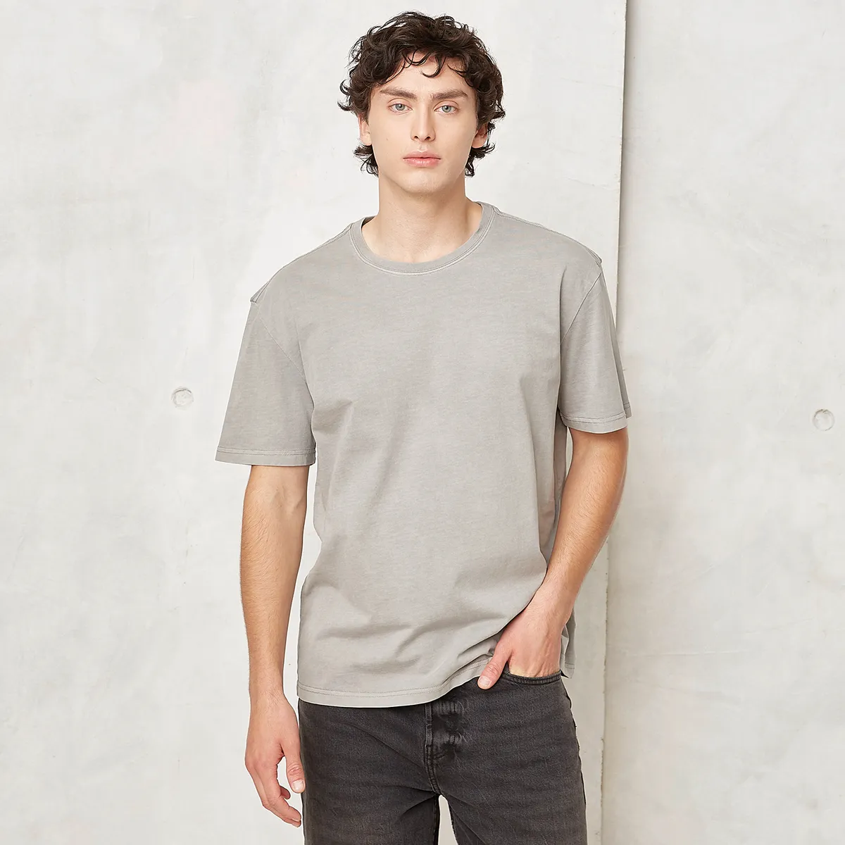 BEARCLIFF - Polera Bearcliff Manga Corta Relaxed Fit Hombre Algodón