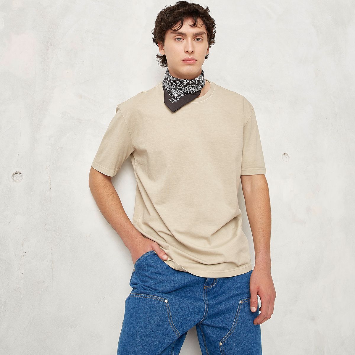 BEARCLIFF - Polera Bearcliff Manga Corta Relaxed Fit Hombre Algodón