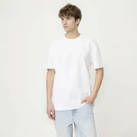 Polera Manga Corta Relaxed Fit Hombre Algodón