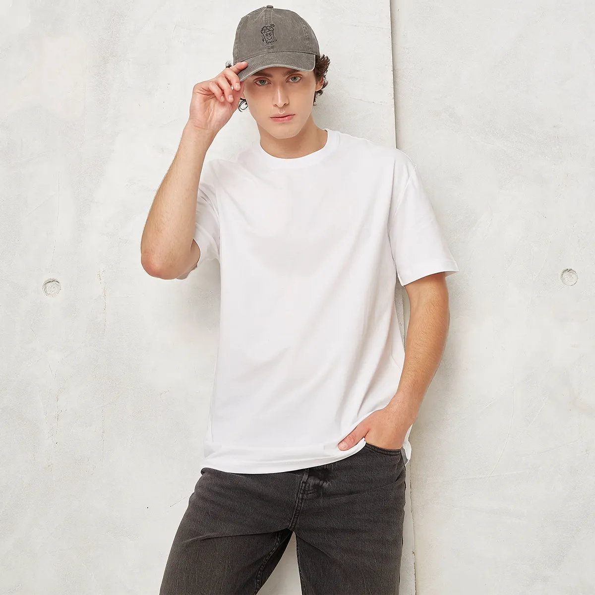 BEARCLIFF - Polera Bearcliff Manga Corta Relaxed Fit Hombre Algodón