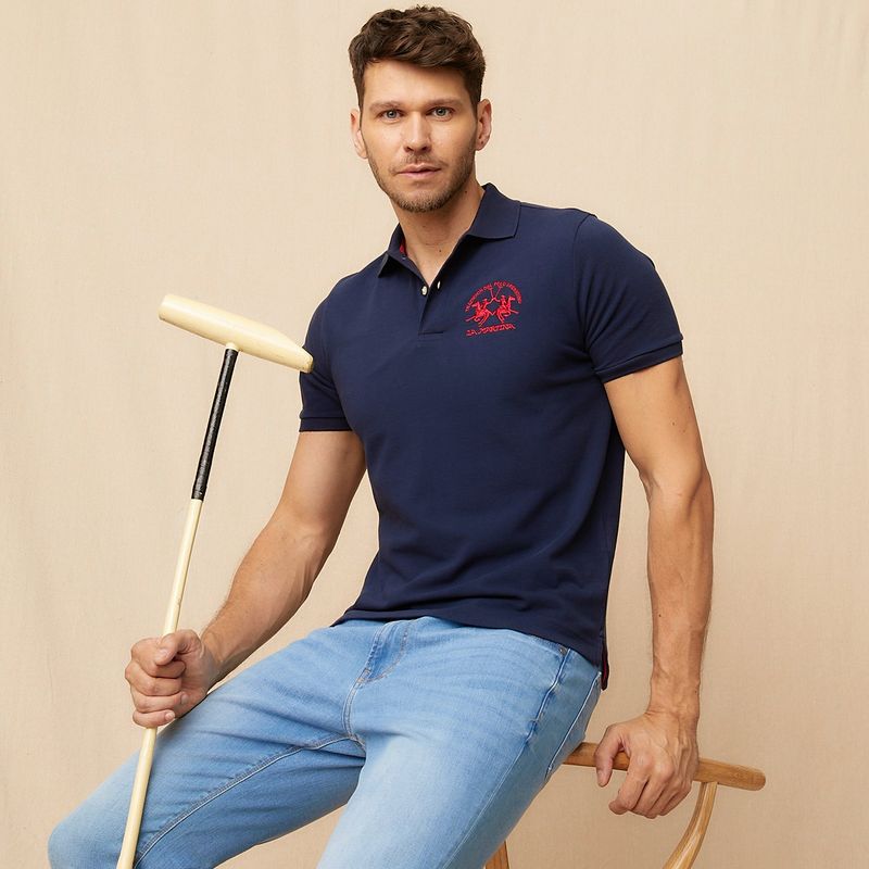 LA MARTINA - Polera Manga Corta Algodón Hombre La Martina