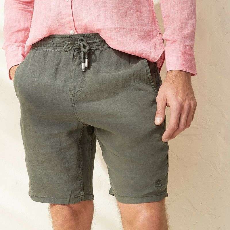 CASCAIS - Bermuda Chino Lino Hombre Cascais