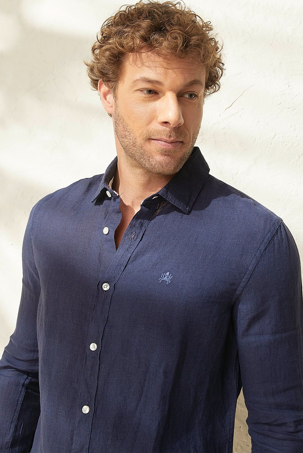 CASCAIS - Camisa Casual Lino Cascais Slim Fit Hombre