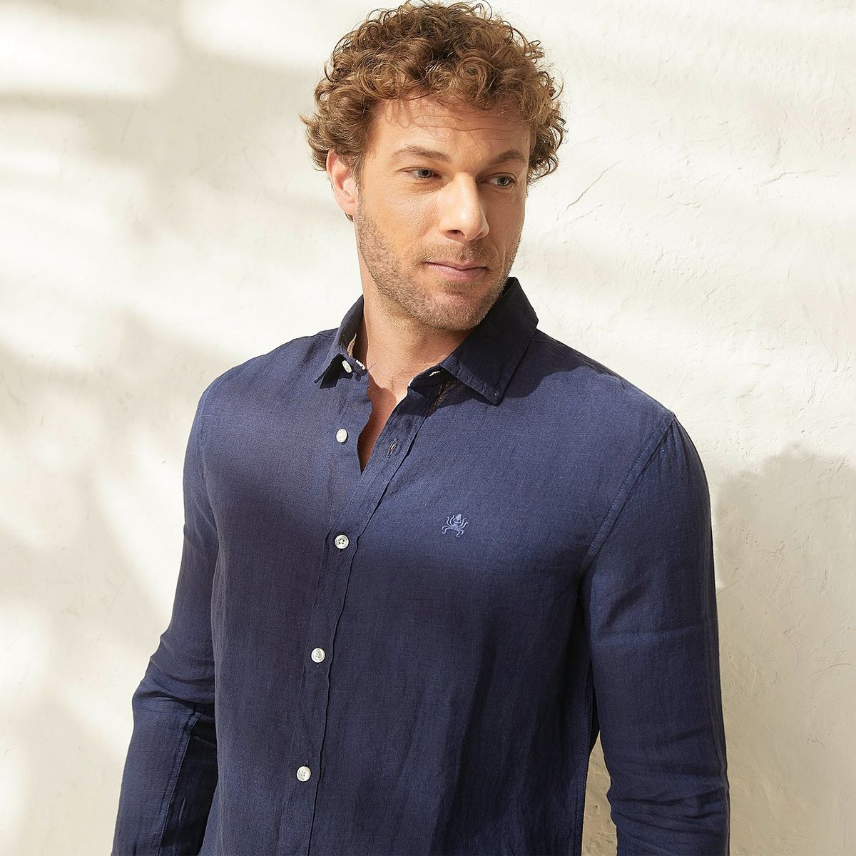 CASCAIS - Camisa Casual Lino Cascais Slim Fit Hombre