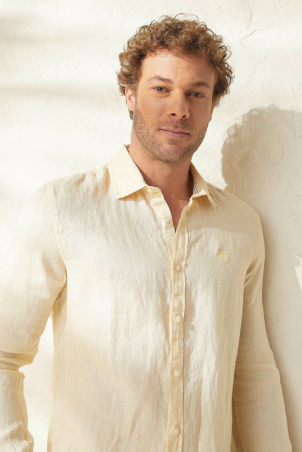 CASCAIS - Camisa Casual Lino Cascais Slim Fit Hombre
