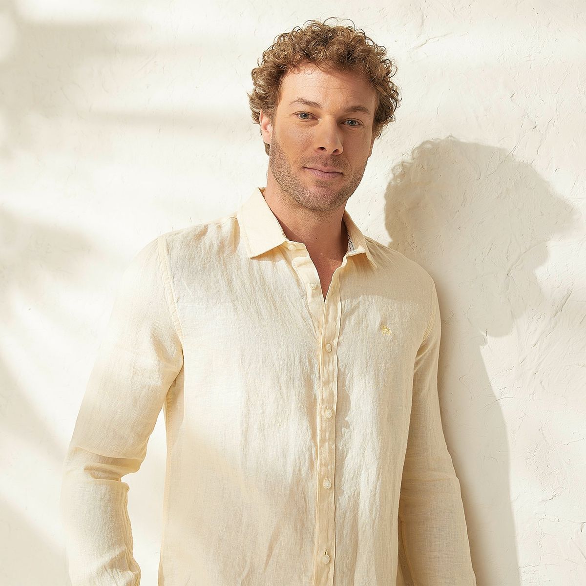 CASCAIS - Camisa Casual Lino Cascais Slim Fit Hombre