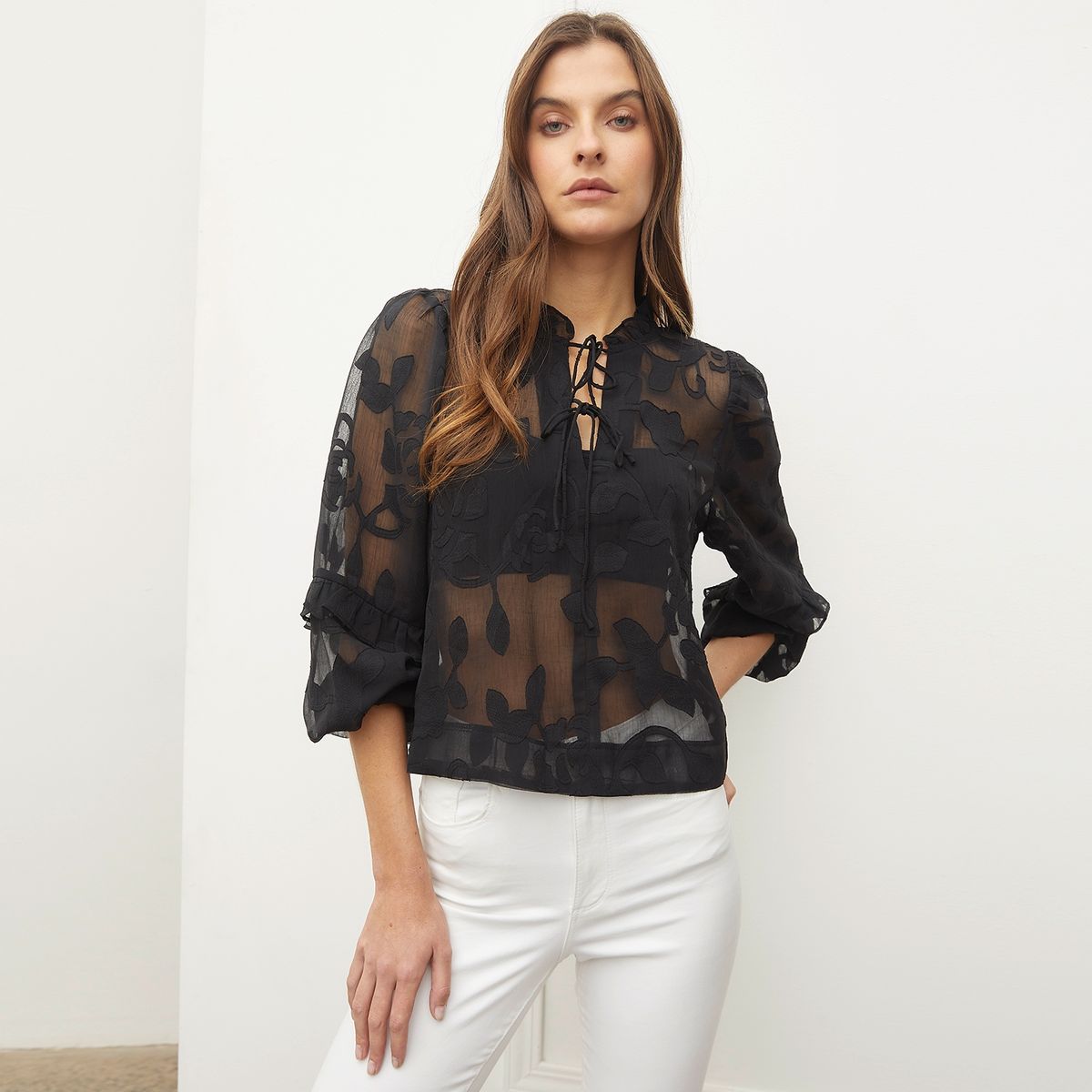 BASEMENT - Blusa Manga Larga Mujer Basement