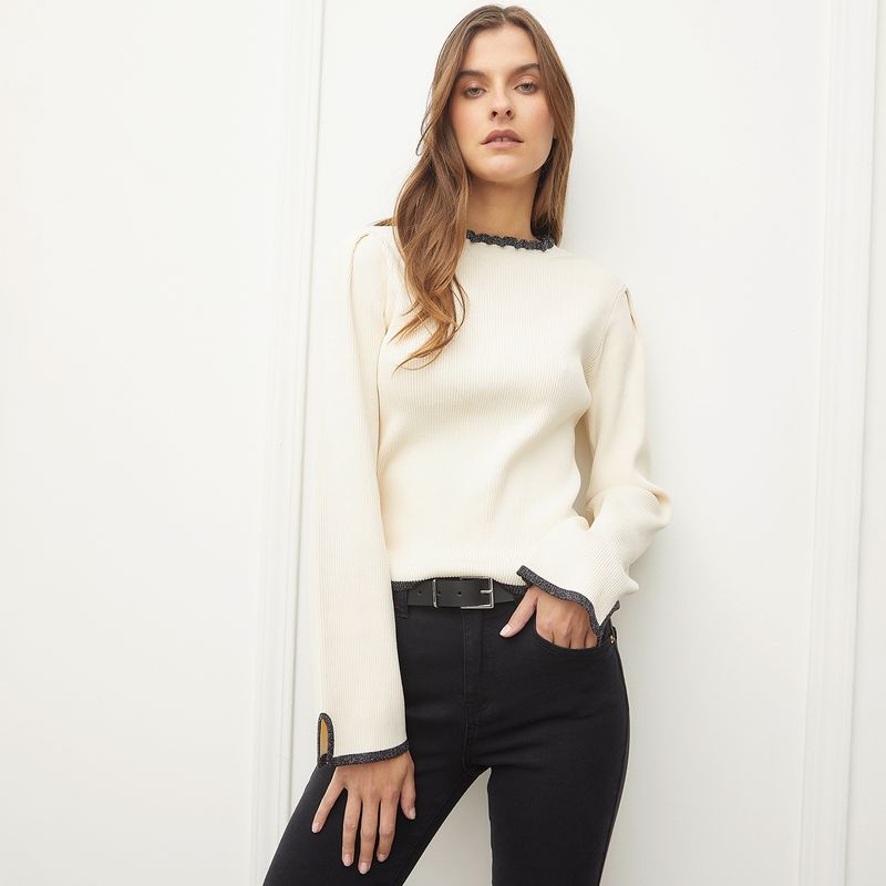 BASEMENT - Sweater Manga Larga Mujer Basement