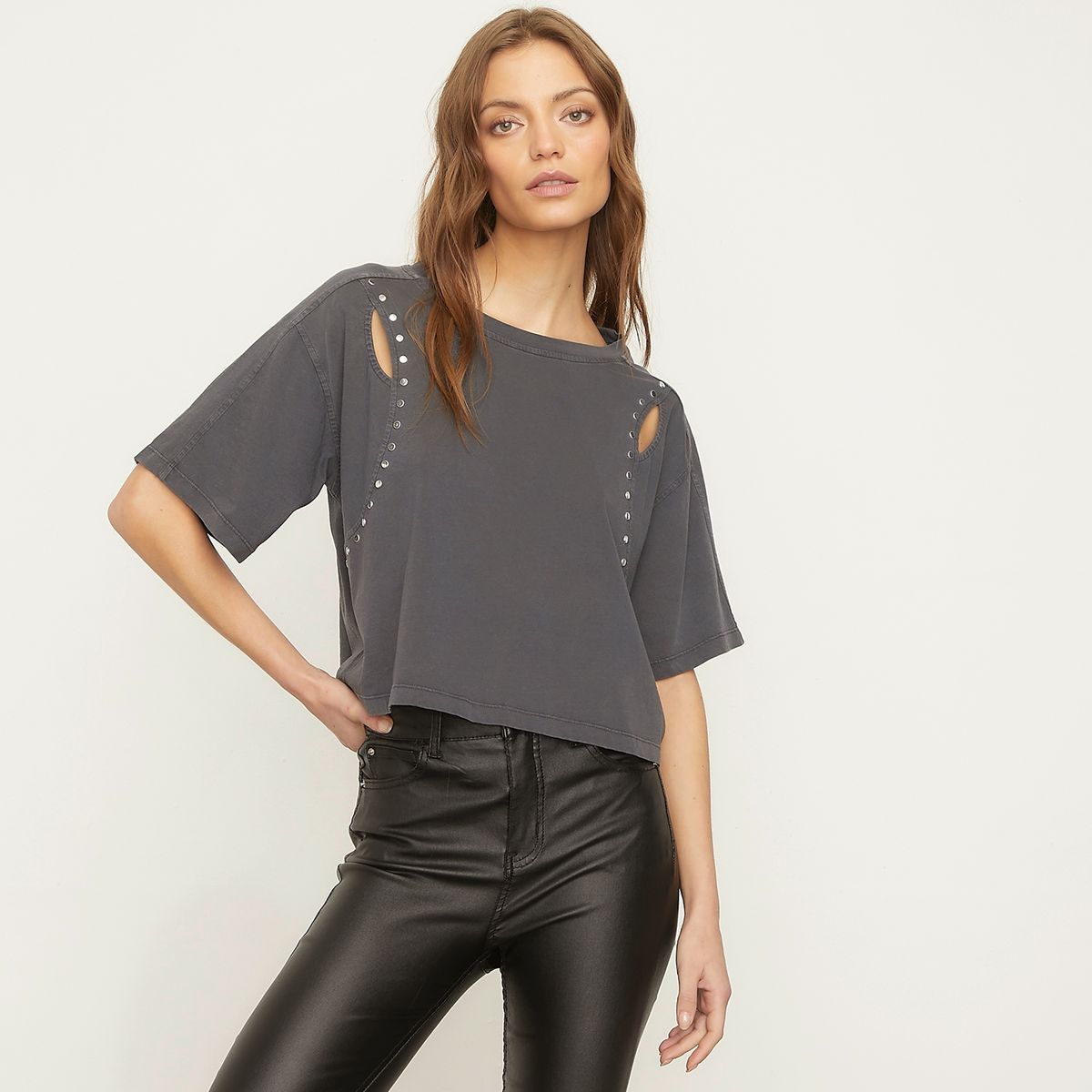 AMERICANINO - Polera Manga Corta Algodón Mujer Americanino