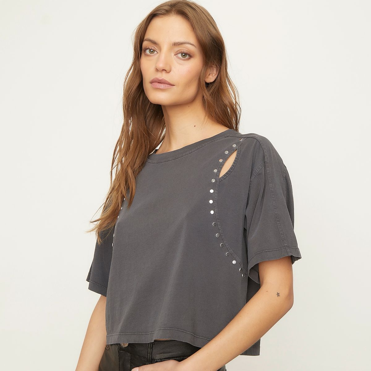 AMERICANINO - Polera Manga Corta Algodón Mujer Americanino