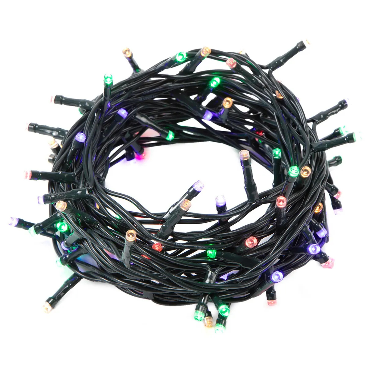 MICA - Guirnalda 200 Luces Led Colores Adorno 11.4 Metros Navidad Mica