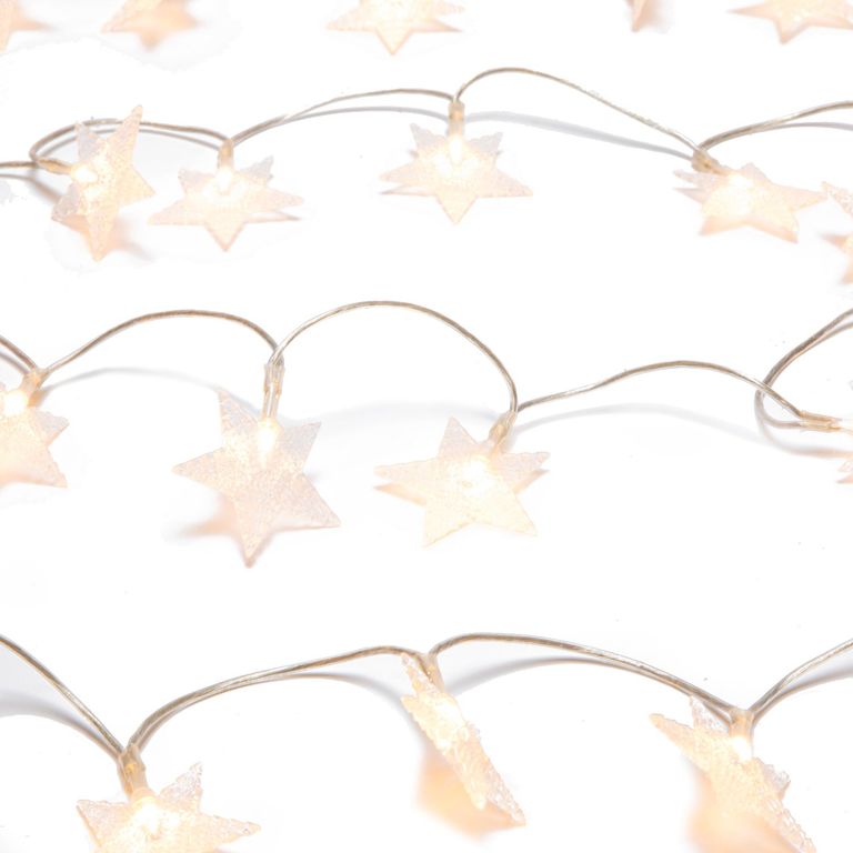 Guirnalda Estrellas 3.2 Metros con 35 Luces Led Adorno Decoración Navidad