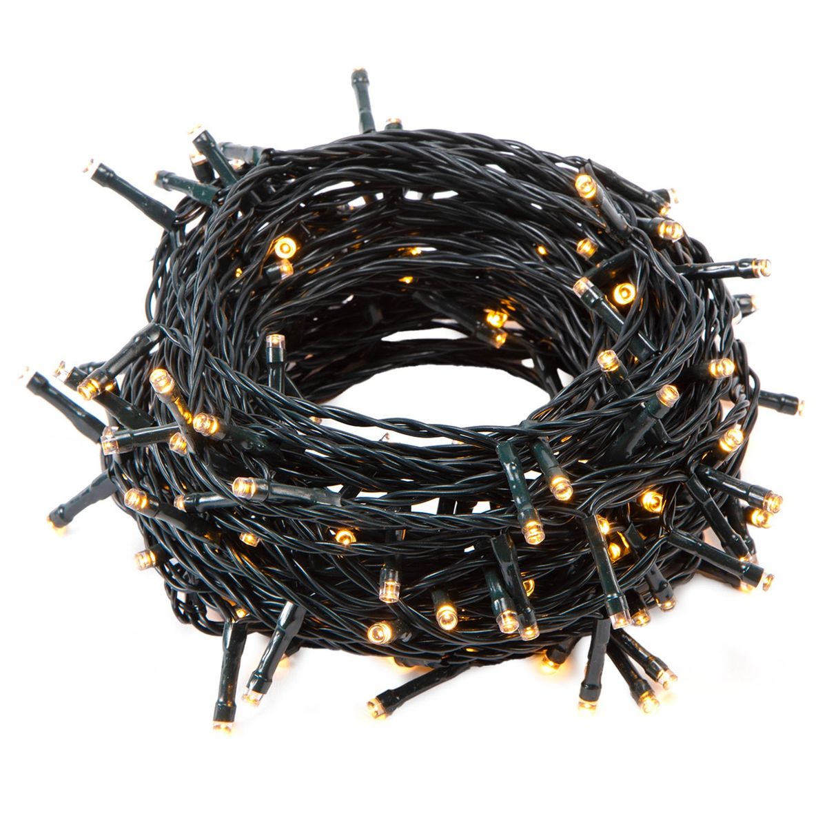 MICA - Guirnaldas Led 300 Luces Led Blanco Cálido 32.9 Metros Adorno Navidad Mica