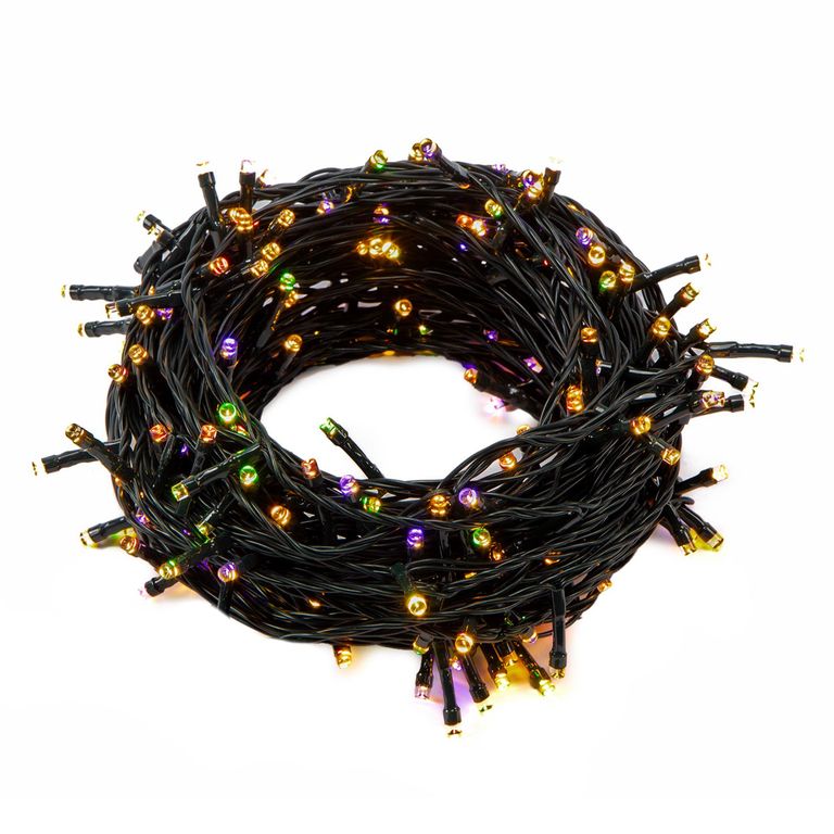 Guirnalda 62.9 Metros con 600 Luces Led Cálido y Colores Adorno Decoración Navidad