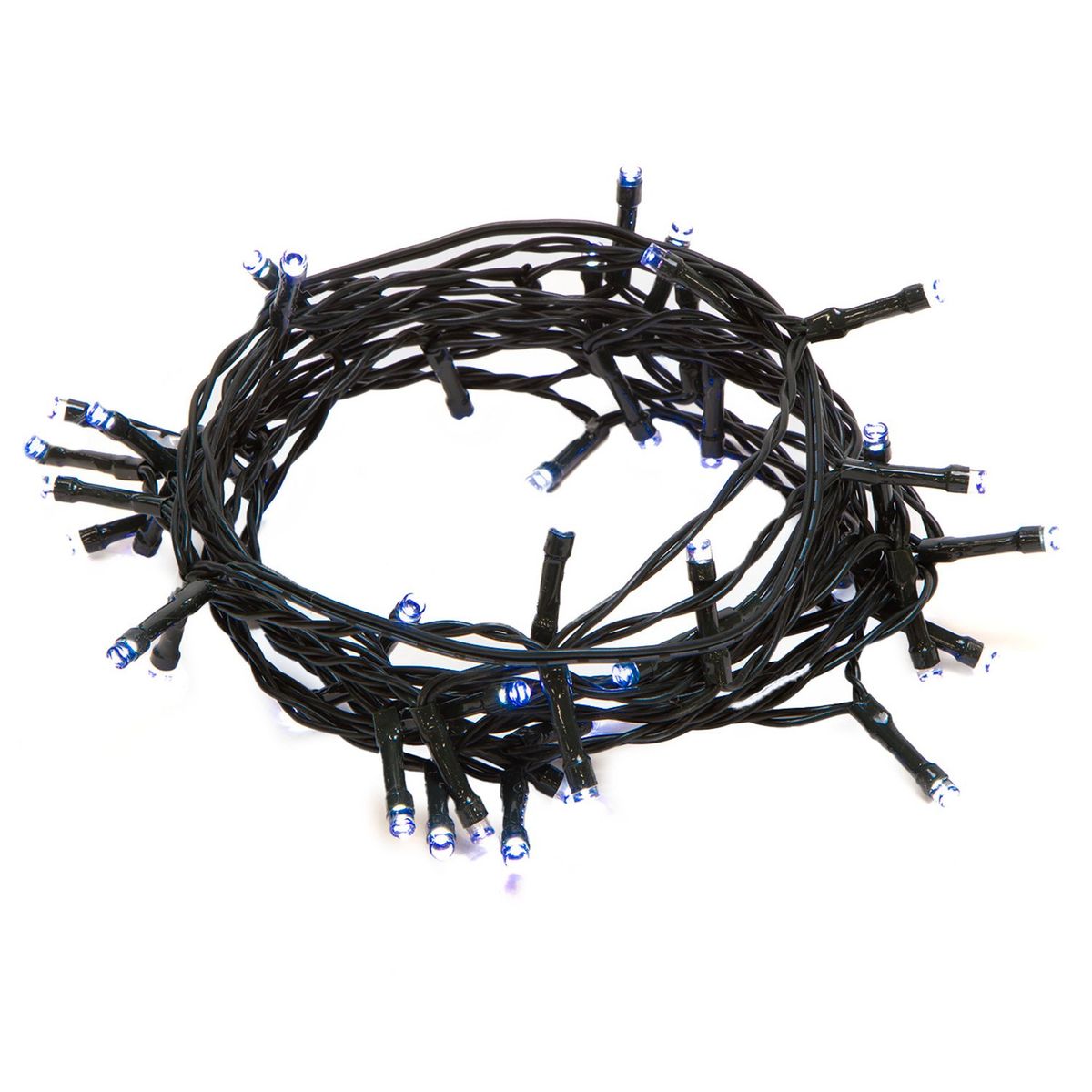 MICA - Guirnalda 50 Luces Solares Blancas 3.9 Metros Adorno Navidad Mica