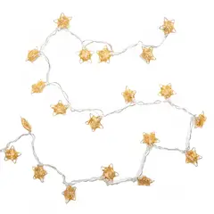 MICA - 20 Luces Led Estrellas Doradas