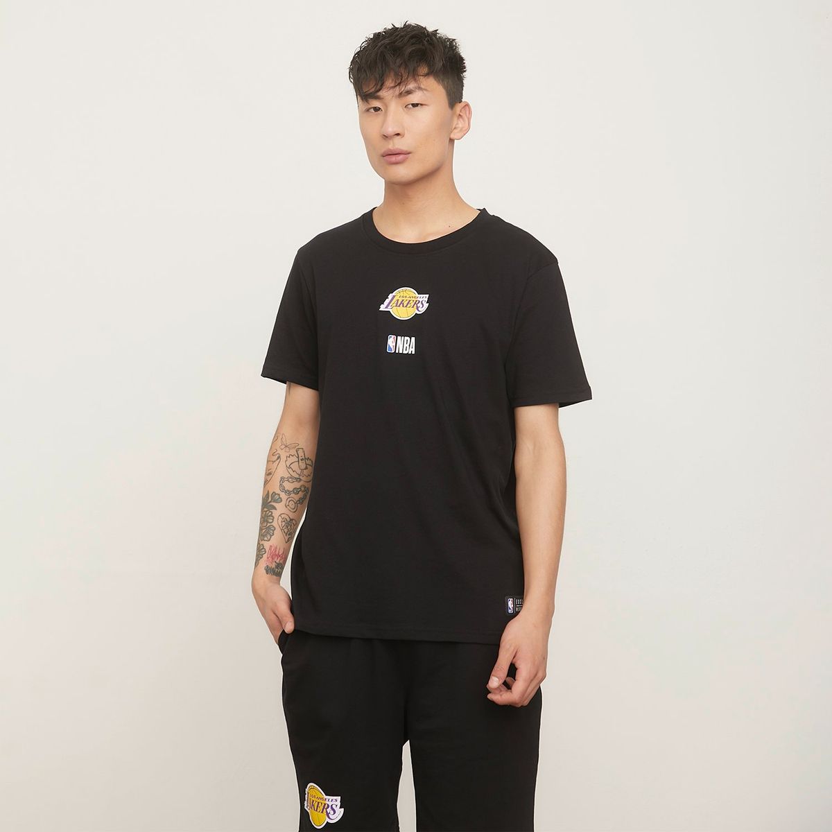 NBA - Polera Manga Corta Hombre NBA Lakers