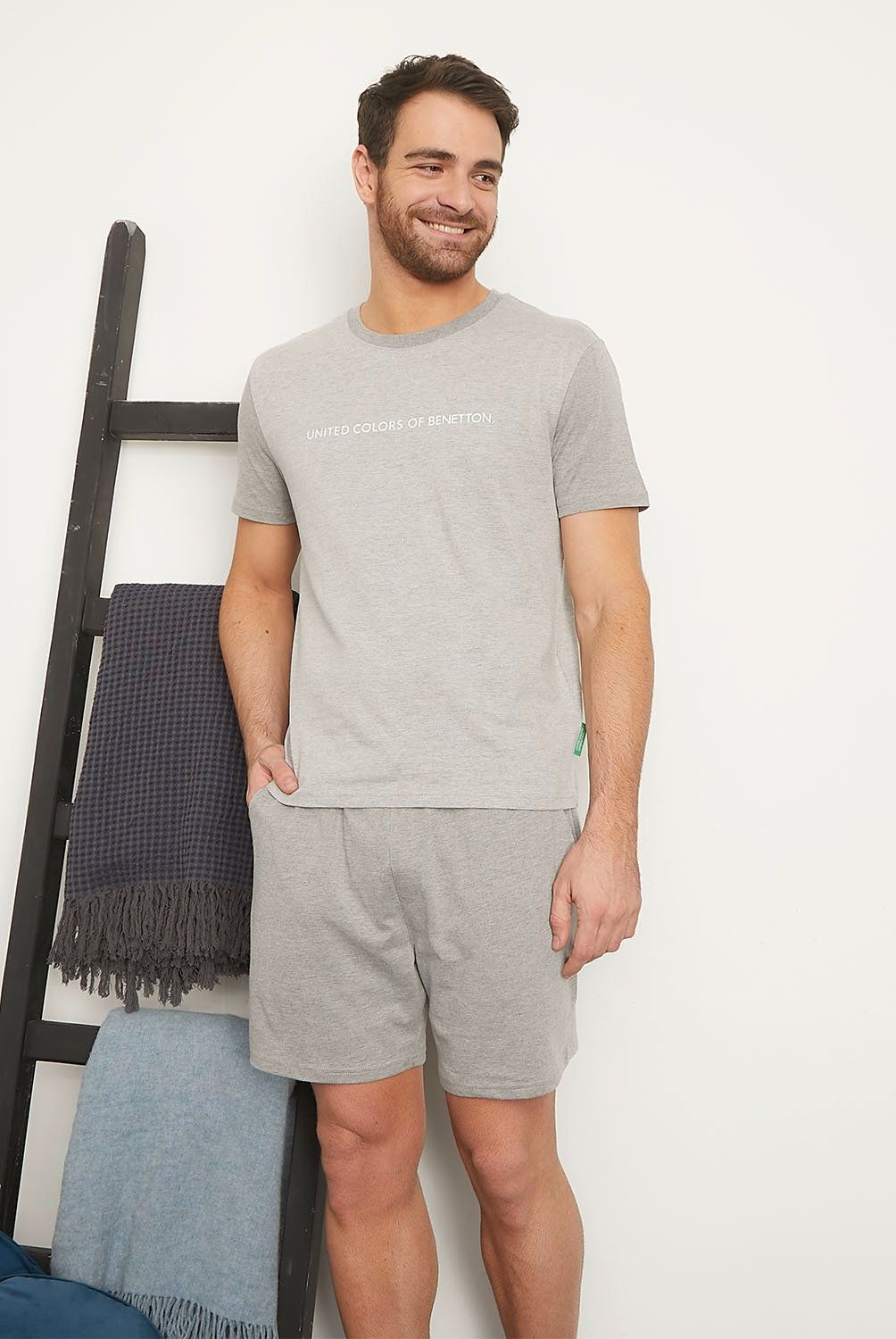 BENETTON - Pijama Corto Hombre Benetton