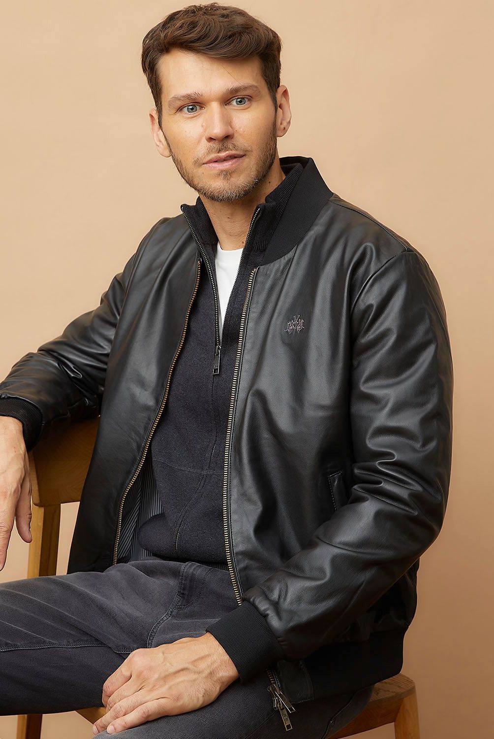 LA MARTINA - Chaqueta Cuero Hombre La Martina