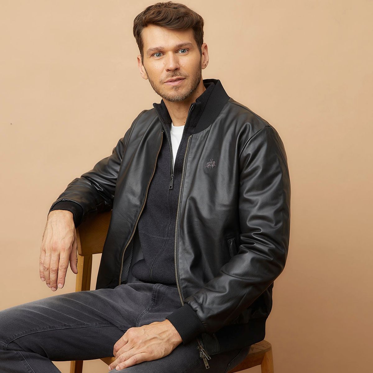 LA MARTINA - Chaqueta Cuero Hombre La Martina