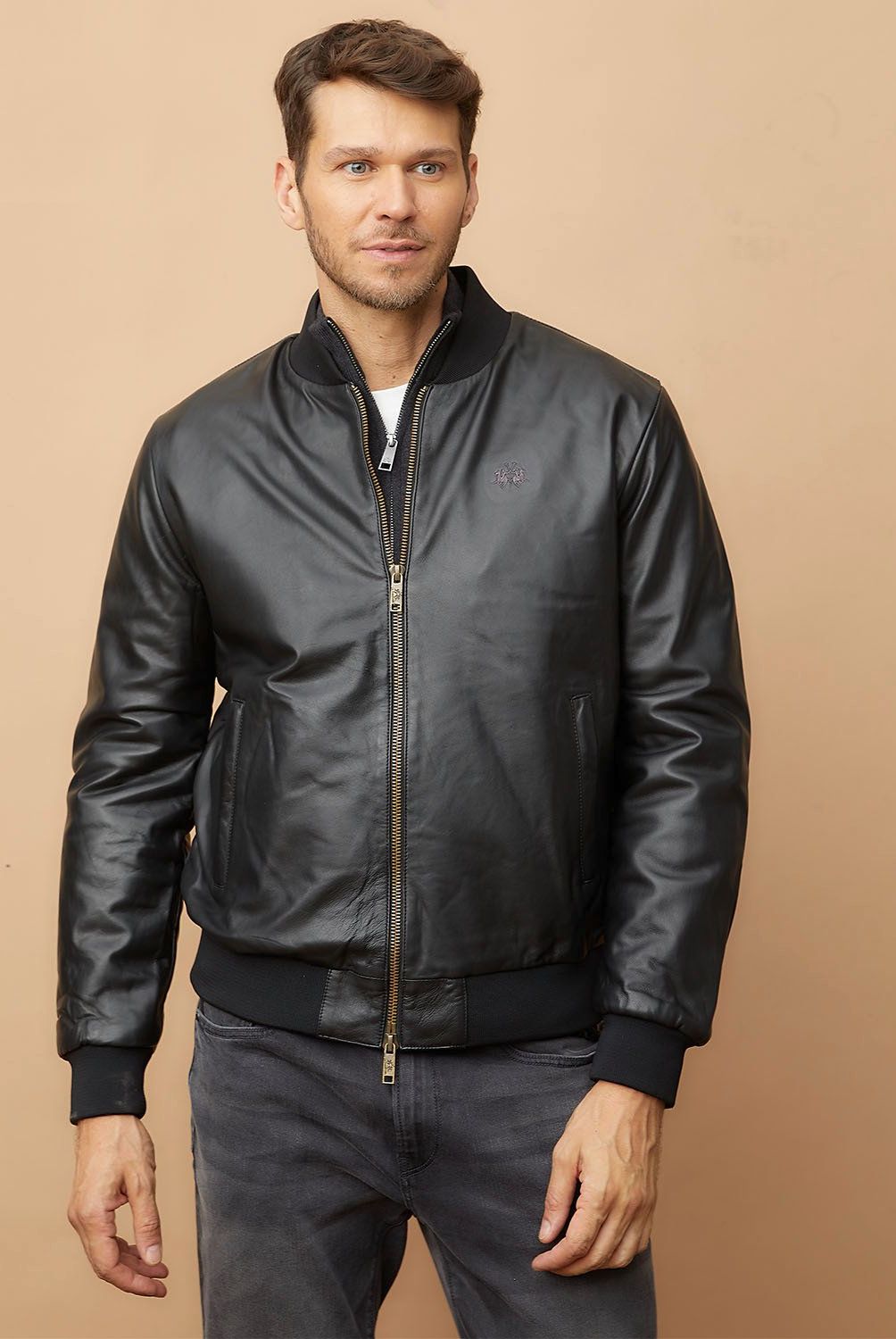 LA MARTINA - Chaqueta Cuero Hombre La Martina