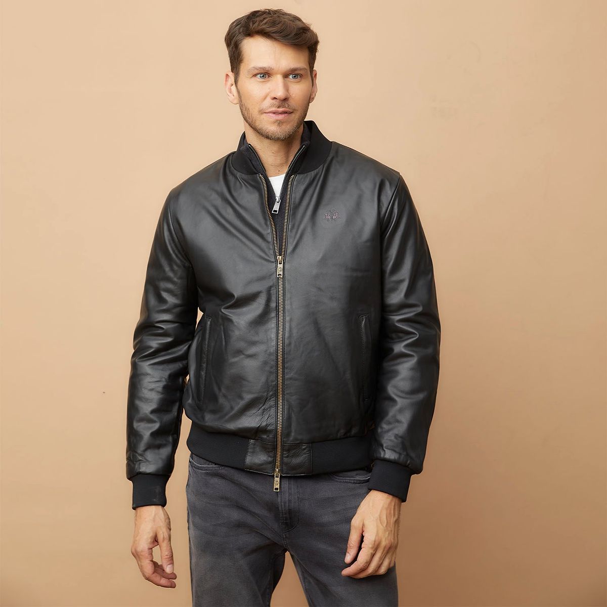 LA MARTINA - Chaqueta Cuero Hombre La Martina