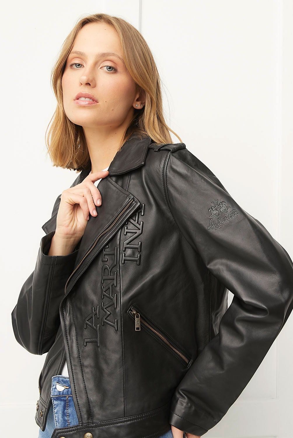 LA MARTINA - Chaqueta de Cuero Mujer La Martina