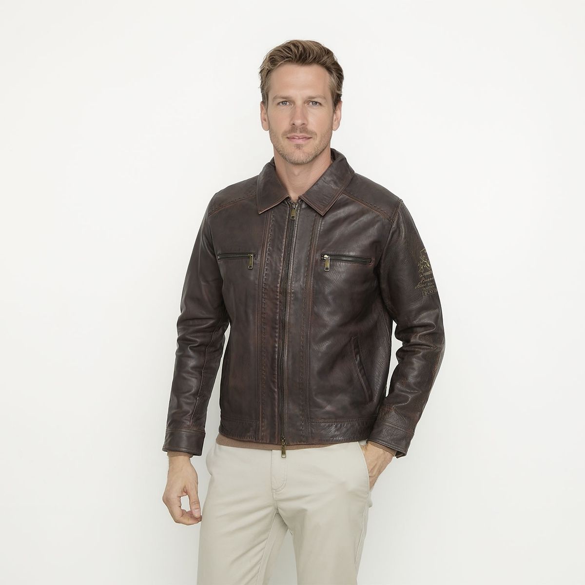 LA MARTINA - Chaqueta Cuero Hombre La Martina