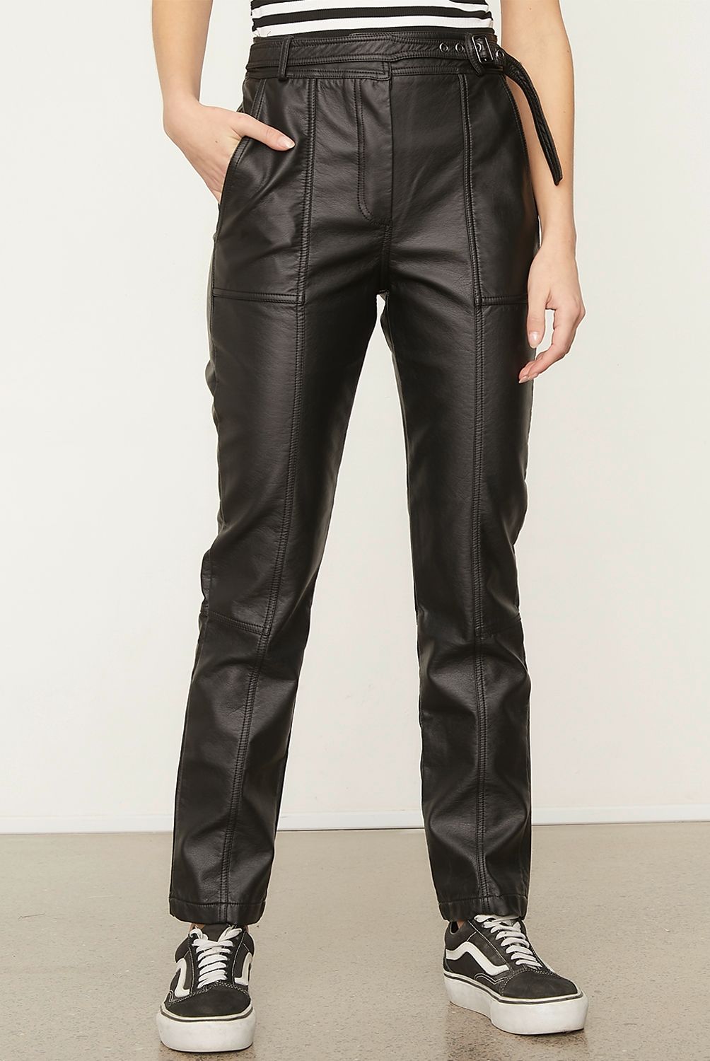 AMERICANINO - Pantalón Straight Tiro Alto Mujer Americanino