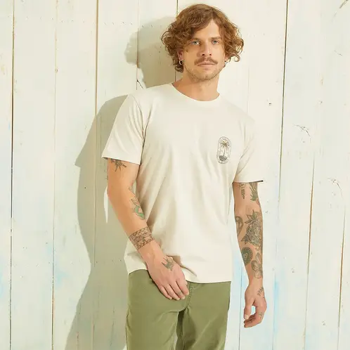 DOO AUSTRALIA - Polera Manga Corta Estampada Hombre Algodón