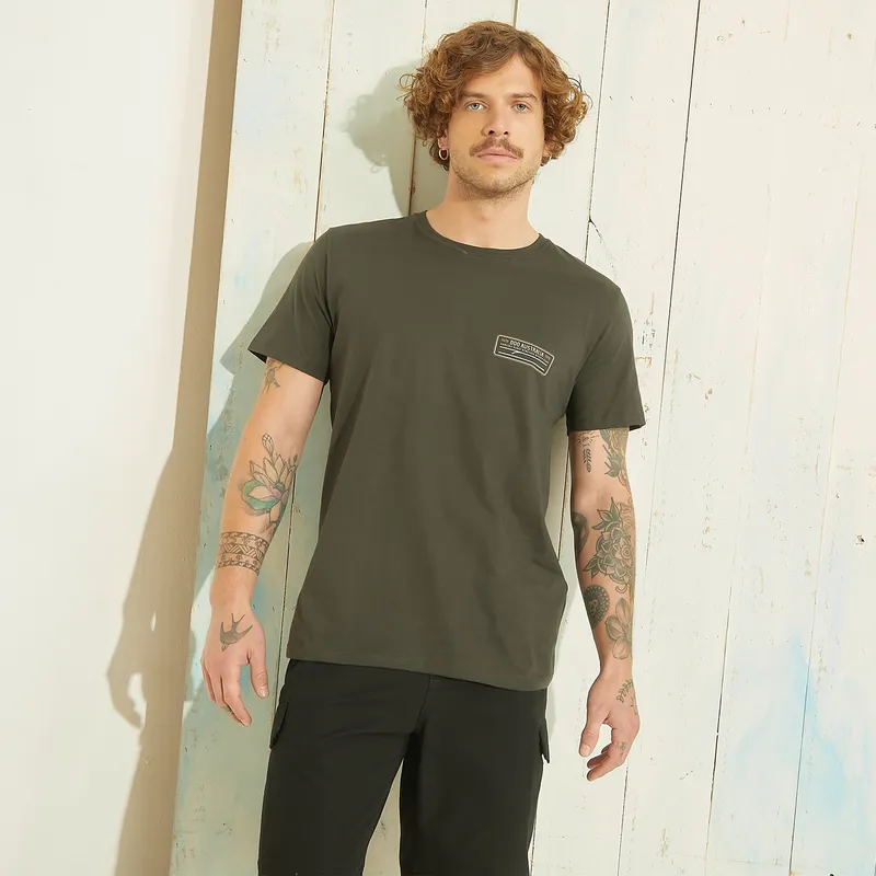 DOO AUSTRALIA - Polera Doo Australia Manga Corta Estampada Hombre Algodón