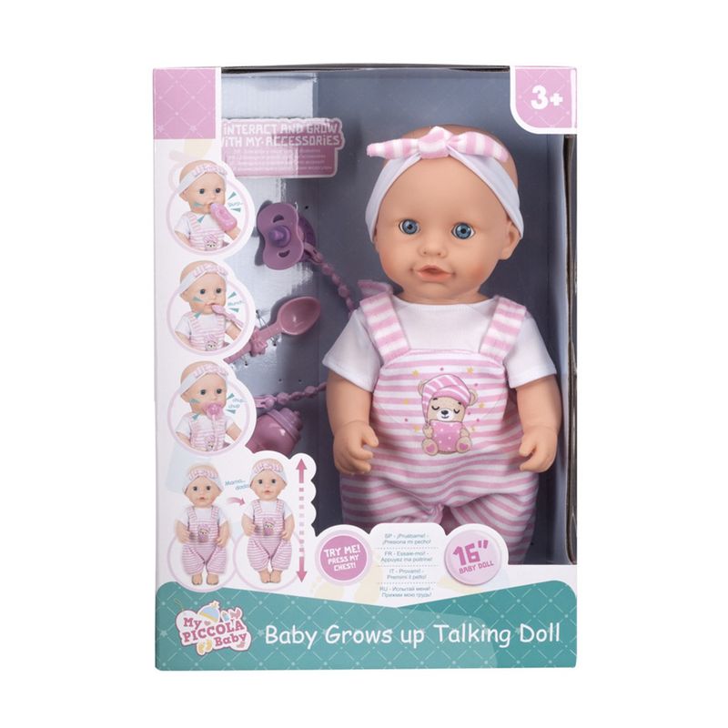 PICCOLA BABY - Muñeca Come Y Crece Piccola Baby