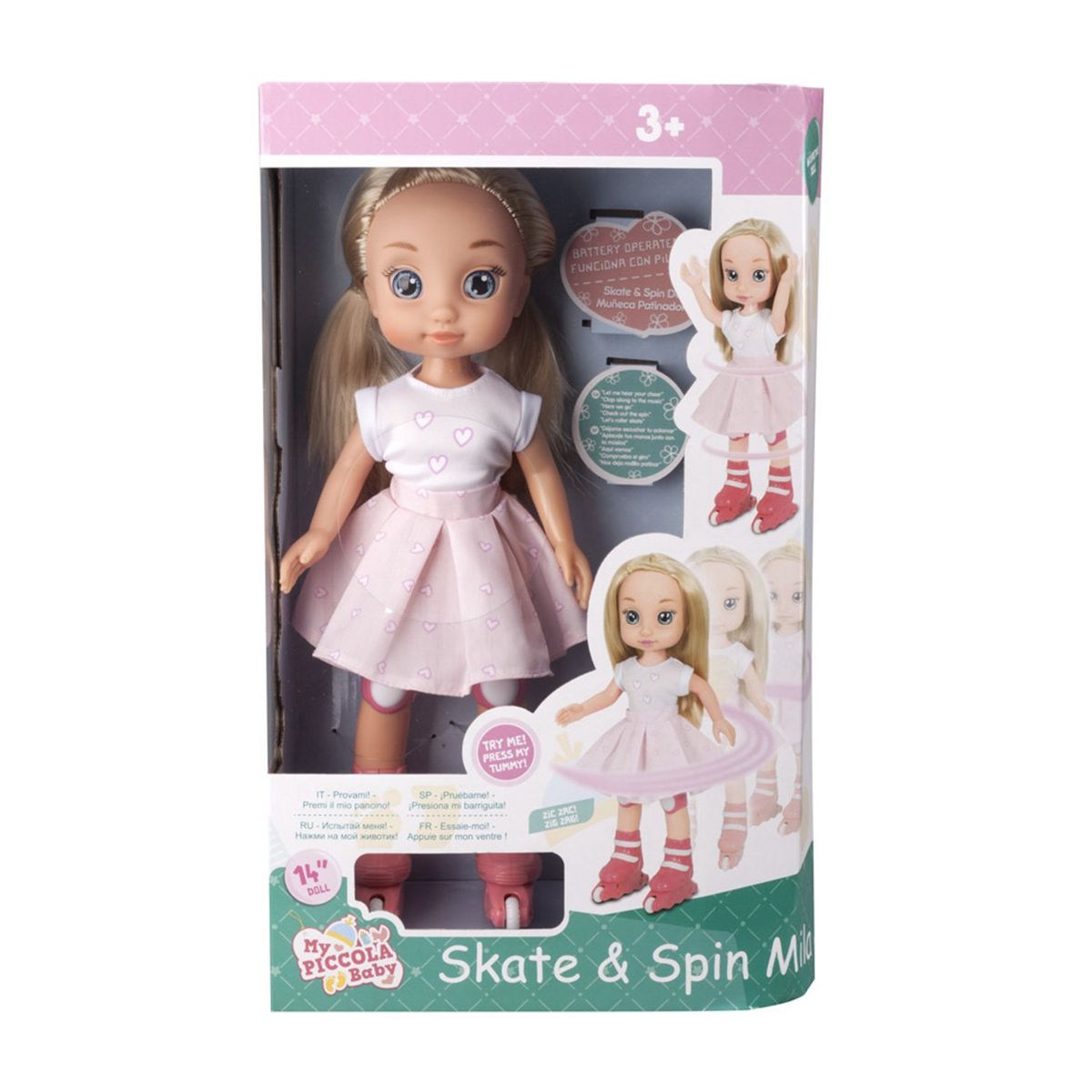 PICCOLA BABY - Muñeca Patinadora Piccola Baby