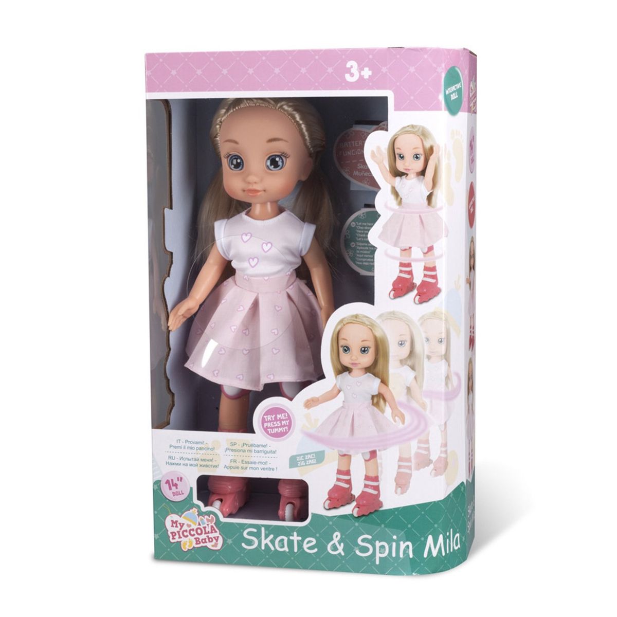 PICCOLA BABY - Muñeca Patinadora Piccola Baby