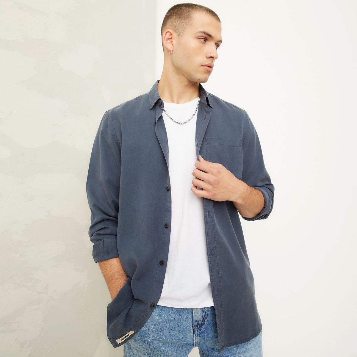 AMERICANINO - Camisa Manga Larga Hombre Americanino