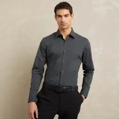WOLF&HANK - Camisa de Vestir Algodón Manga Larga Hombre