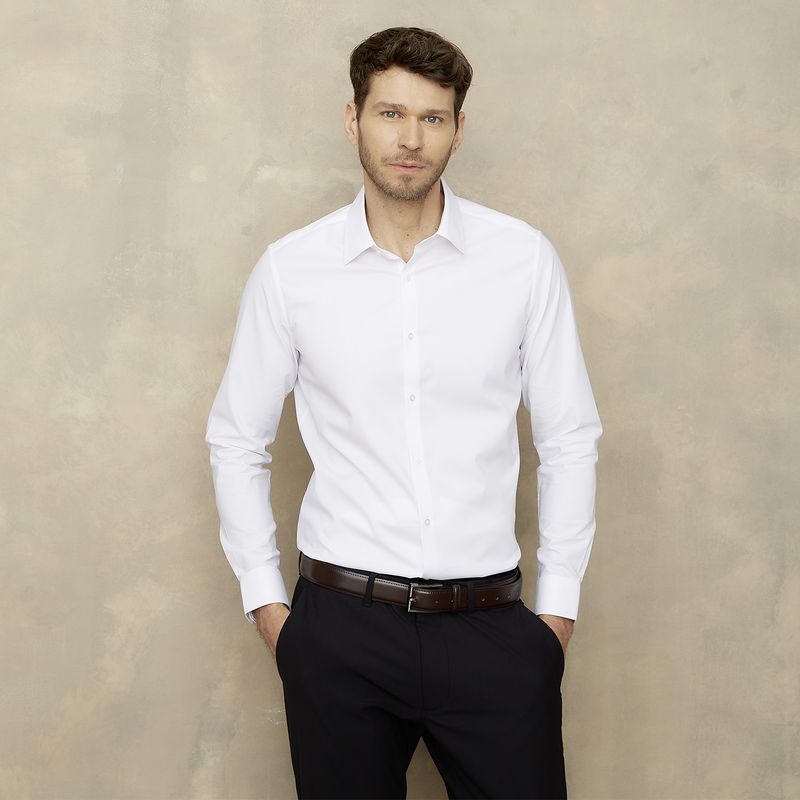 WOLF&HANK - Camisa de Vestir Algodón Wolf&Hank Manga Larga Hombre